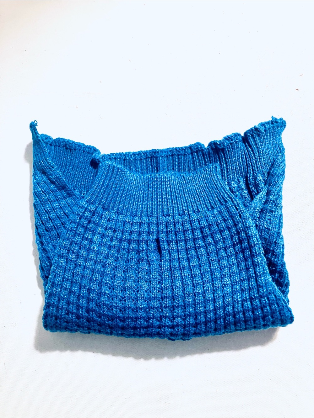 Bright Blue Knit Pet Sweater